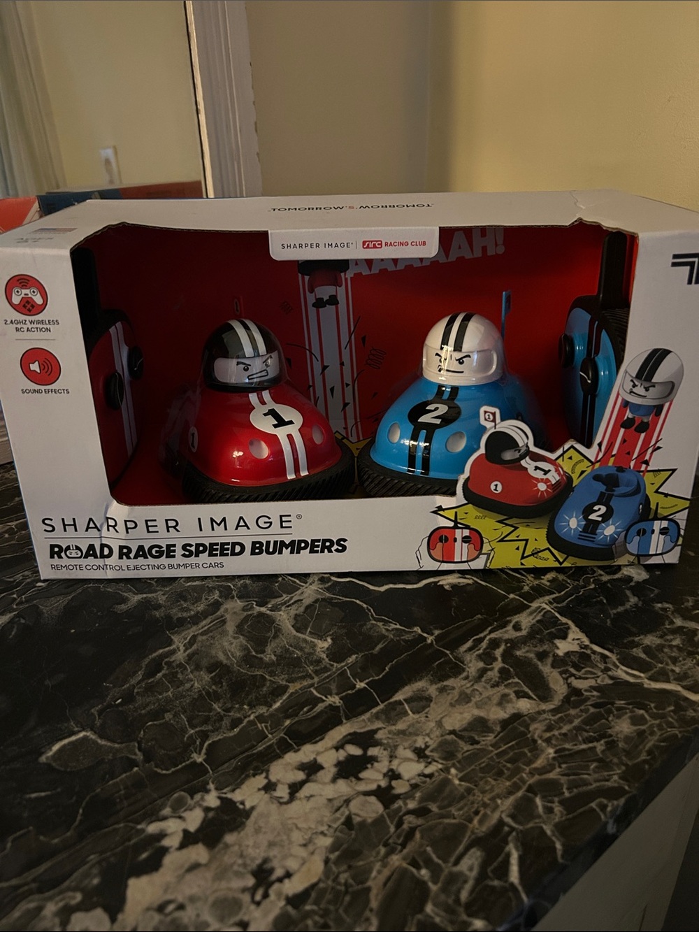 Sharper Image Red & Blue Road Rage Speed Bumpers RC Set